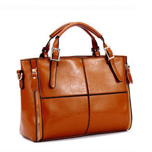 Fashion patchwork designer cattle split leather bags women handbag brand high quality ladies shoulder bags women bag
