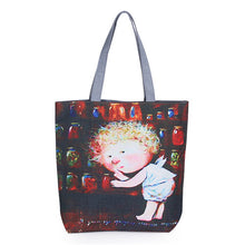 Miyahouse Floral Printed Canvas Tote Female Single Shopping Bags Large Capacity Women Canvas Beach Bags Casual Tote Feminina