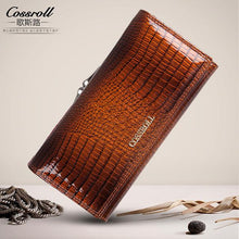 Brand Womens Wallets and Purses Female Long European and American Style Genuine Leather Wallet Coin Purse Ladies Designer Wallet