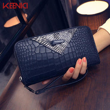 Women Wallets female long section of the new zipper women's purse fashion wallet Alligator handbags card hand Lady's bag phone