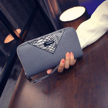 Women Wallets female long section of the new zipper women's purse fashion wallet Alligator handbags card hand Lady's bag phone