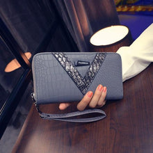 Women Wallets female long section of the new zipper women's purse fashion wallet Alligator handbags card hand Lady's bag phone
