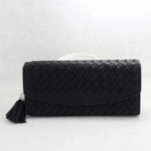 Fashion Knitting Women purse tassel women wallet long clasp female money bag brand lady wallet clutch  new Carteira Feminino