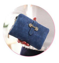 Herald Fashion Nubuck Leather Women Wallets Female Zipper Small Wallet Women Short Coin Purse Holders Retro Wallet and Purses