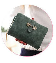 Herald Fashion Nubuck Leather Women Wallets Female Zipper Small Wallet Women Short Coin Purse Holders Retro Wallet and Purses