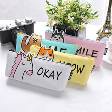 Animal Pencil Case Fabric School Supplies Bts Stationery Gift  School Cute Pencil Box Pencilcase Pencil Bag School Supply Tool