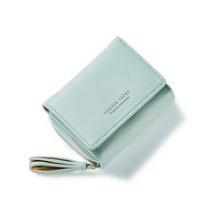 WEICHEN Tassel Pendant Design Small Clutch Wallets For Women, Coin Purses Card Holders Invoice Pocket PU Leather Female Lady Bag