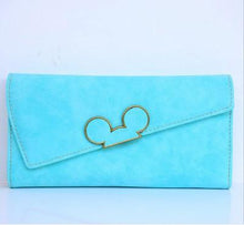DUDINI High Fashion Women Wallet Scrub Hit Color Lnclined Lid Ladies Wallet Creative Design Hasp Clutch Coin Pocket Card Holder