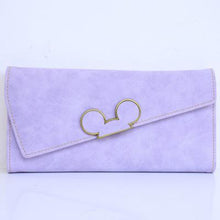 DUDINI High Fashion Women Wallet Scrub Hit Color Lnclined Lid Ladies Wallet Creative Design Hasp Clutch Coin Pocket Card Holder