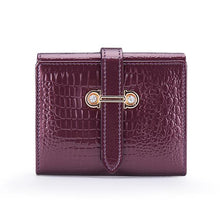 Greenpink Brand Red Small Genuine Leather Women Wallet Female Coin Purse Female Short Women Purses