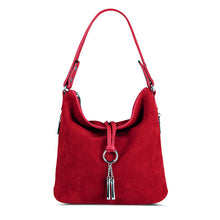 Fashion Women Split Leather Shoulder Bag Female Suede Casual Crossbody handbag Casual Lady Messenger Hobo Top-handle Bags
