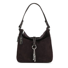 Fashion Women Split Leather Shoulder Bag Female Suede Casual Crossbody handbag Casual Lady Messenger Hobo Top-handle Bags