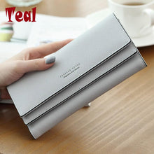Women's purse women wallet women card holder coin purse coin female wallet long large capacity wallet female clutch 3 folders
