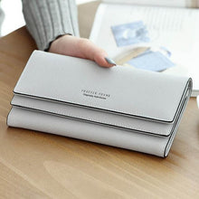 Women's purse women wallet women card holder coin purse coin female wallet long large capacity wallet female clutch 3 folders