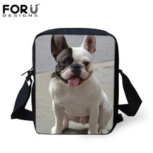 FORUDESIGNS Designer Mini Cross-body Bags for Women Cute 3D French Bulldog Print Ladies Messenger Bags Travel Shoulder Handbags