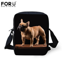 FORUDESIGNS Designer Mini Cross-body Bags for Women Cute 3D French Bulldog Print Ladies Messenger Bags Travel Shoulder Handbags