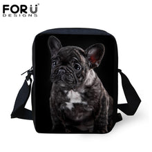 FORUDESIGNS Designer Mini Cross-body Bags for Women Cute 3D French Bulldog Print Ladies Messenger Bags Travel Shoulder Handbags