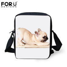 FORUDESIGNS Designer Mini Cross-body Bags for Women Cute 3D French Bulldog Print Ladies Messenger Bags Travel Shoulder Handbags