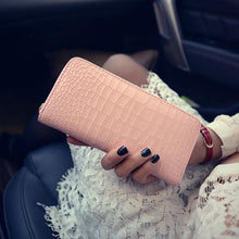 New Fashion Stone Women Wallets Black Color 6 Colors PU Leather Stone pattern Wallet Long Ladies Clutch Coin Purse