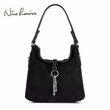 Fashion Women Split Leather Shoulder Bag Female Suede Casual Crossbody handbag Casual Lady Messenger Hobo Top-handle Bags