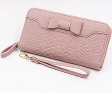 Women Wallet Lady Long Wallets Purse Female Candy Color Bow PU Leather Carteira Feminina for Coin Card Clutch Bag