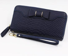 Women Wallet Lady Long Wallets Purse Female Candy Color Bow PU Leather Carteira Feminina for Coin Card Clutch Bag