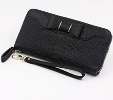 Women Wallet Lady Long Wallets Purse Female Candy Color Bow PU Leather Carteira Feminina for Coin Card Clutch Bag