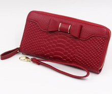 Women Wallet Lady Long Wallets Purse Female Candy Color Bow PU Leather Carteira Feminina for Coin Card Clutch Bag