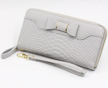 Women Wallet Lady Long Wallets Purse Female Candy Color Bow PU Leather Carteira Feminina for Coin Card Clutch Bag