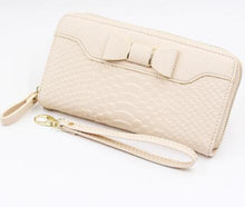 Women Wallet Lady Long Wallets Purse Female Candy Color Bow PU Leather Carteira Feminina for Coin Card Clutch Bag