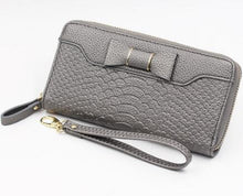 Women Wallet Lady Long Wallets Purse Female Candy Color Bow PU Leather Carteira Feminina for Coin Card Clutch Bag