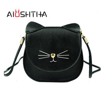 children bags handbags girls cat cross body shoulder bag of famous brand kids kawaii cute women new year Christmas present gift