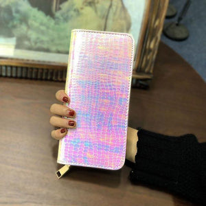 AOEO Hologram Wallet Female Clutch Long Holographic Ladies Bag Girl Wi Women Bags AOEO Hologram Wallet Female Clutch Long Holographic Ladies Bag Girl Wi Women Bags