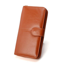 Women Wallet Leather Card Coin Holder Money Clip Long Clutch Phone Wristlet Trifold Zipper Cash Photo Famous Brand Female Purse