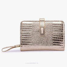 Jamarna Crocodile Genuine Leather Wallet Female Small Sliver Purse Card Holder Zipper Coin Purse Ladies Wallet For Women New