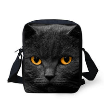 FORUDESIGNS Women Messenger Bags 3D Denim Animal Shoulder Bag Handbags Cute Cat Messenger Bags Children Crossbody Bag for Girls