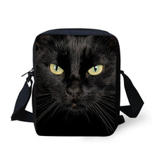 FORUDESIGNS Women Messenger Bags 3D Denim Animal Shoulder Bag Handbags Cute Cat Messenger Bags Children Crossbody Bag for Girls
