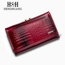 HH Women Luxury Brand Fashion Genuine Leather Short Wallet Female Alligator Hasp Lady Coin Purse Purses Mini Wallets Purses