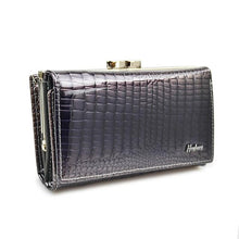HH Women Luxury Brand Fashion Genuine Leather Short Wallet Female Alligator Hasp Lady Coin Purse Purses Mini Wallets Purses