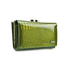 HH Women Luxury Brand Fashion Genuine Leather Short Wallet Female Alligator Hasp Lady Coin Purse Purses Mini Wallets Purses