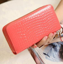 High Quality Black Purse Women Leather Purses Wallets Luxury Brand Wallet Double Zipper Day Clutch Coin Card Bag