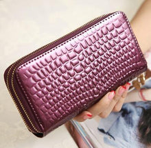 High Quality Black Purse Women Leather Purses Wallets Luxury Brand Wallet Double Zipper Day Clutch Coin Card Bag