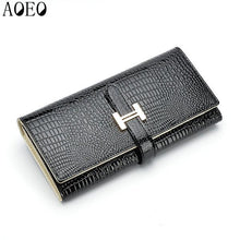 AOEO wallet female genuine leather slim purse for women long and short Ladies handy purses and handbag womens wallets and purses