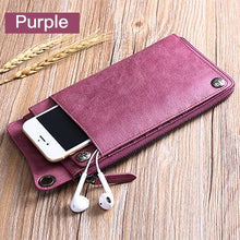 Wallet New Fashion Wallet Women Genuine Leather Wallet Brand Women Purse Long Purse Coin Purse Phone Pocket For iPhone7S