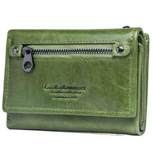 Contact's Genuine Leather Women Wallets 2018 New Design Fashion Female Purse Trifold Zipper Cash Photo Holder Wallet For Woman