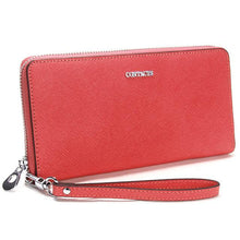CONTACT'S Genuine Leather women Wallet Female Purse phone women wallet designer candy color clutch coins Card Holder money bag