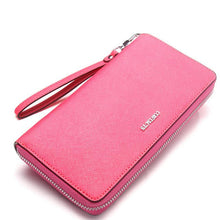 CONTACT'S Genuine Leather women Wallet Female Purse phone women wallet designer candy color clutch coins Card Holder money bag