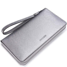 CONTACT'S Genuine Leather women Wallet Female Purse phone women wallet designer candy color clutch coins Card Holder money bag