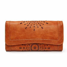 AEQUEEN Wallets Women Leather Long Purse Women Coin Purses Brand Designer Purse Lady Foldable Wallet Credit Card Holder Clutch