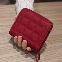 New Fashion Elegant Mini Women Wallets Plaid Concise High Quality Brand Designer Card Wallet Women Purse PU Small Wallet Female